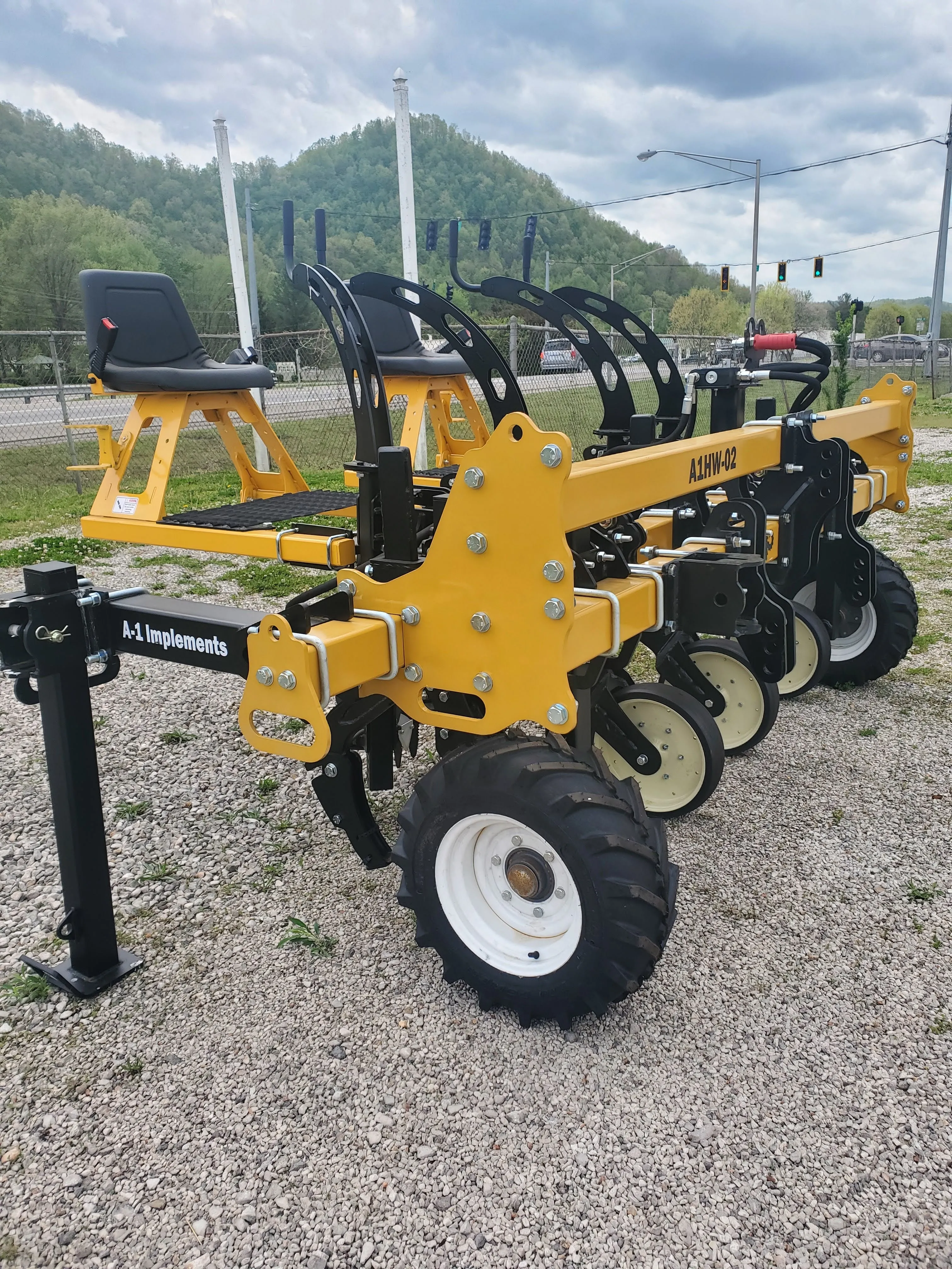 A-1 Implements Hemp Hawk Two Row Weeder | Model A1HW-02 Row Width 30” to 48” | For Tractor
