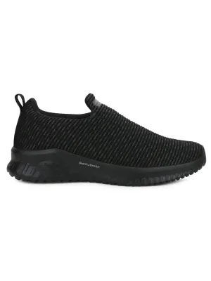 AIM PLUS Black Men's Walking Shoes