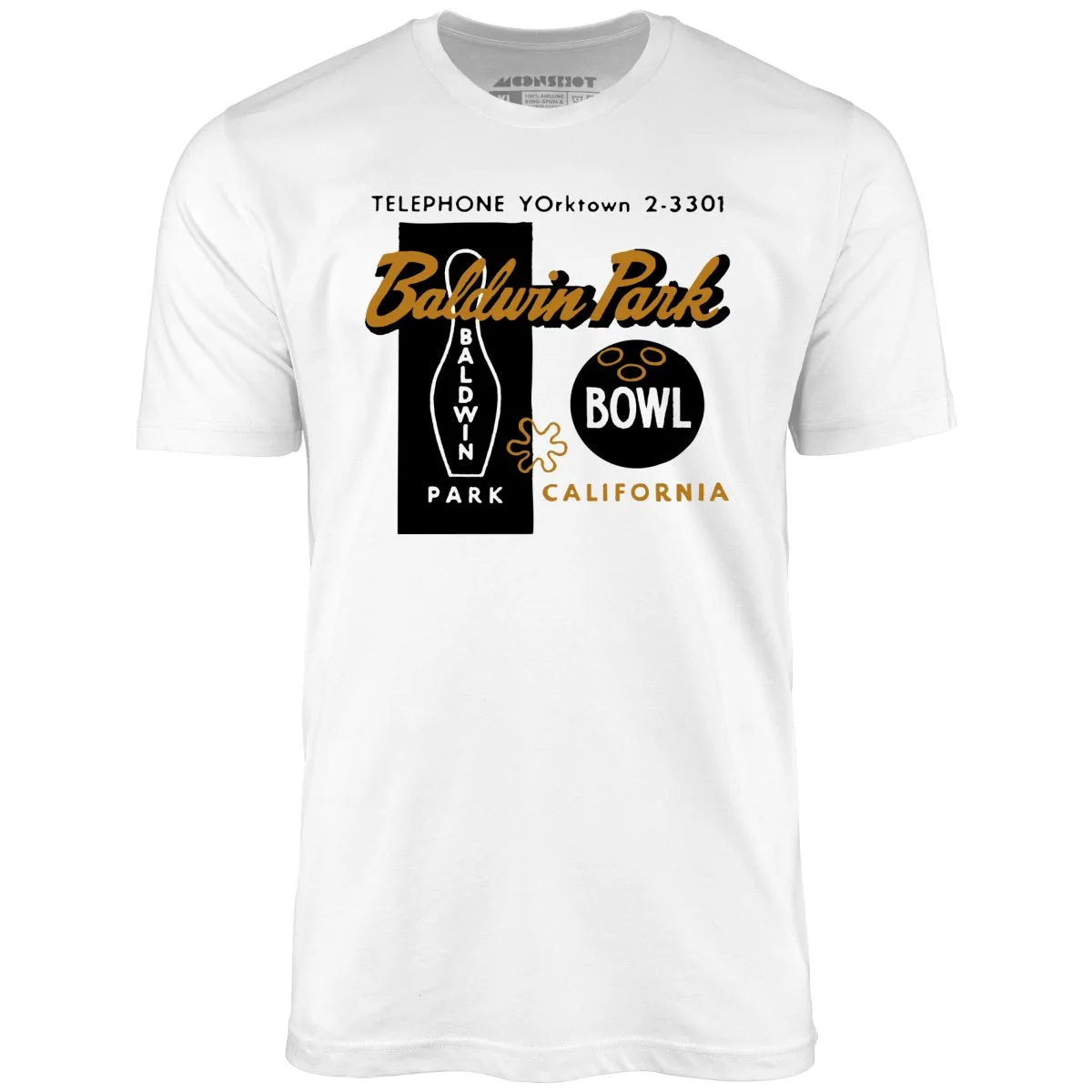 Baldwin Park Bowl - Baldwin Park, CA - Vintage Bowling Alley - Unisex T-Shirt