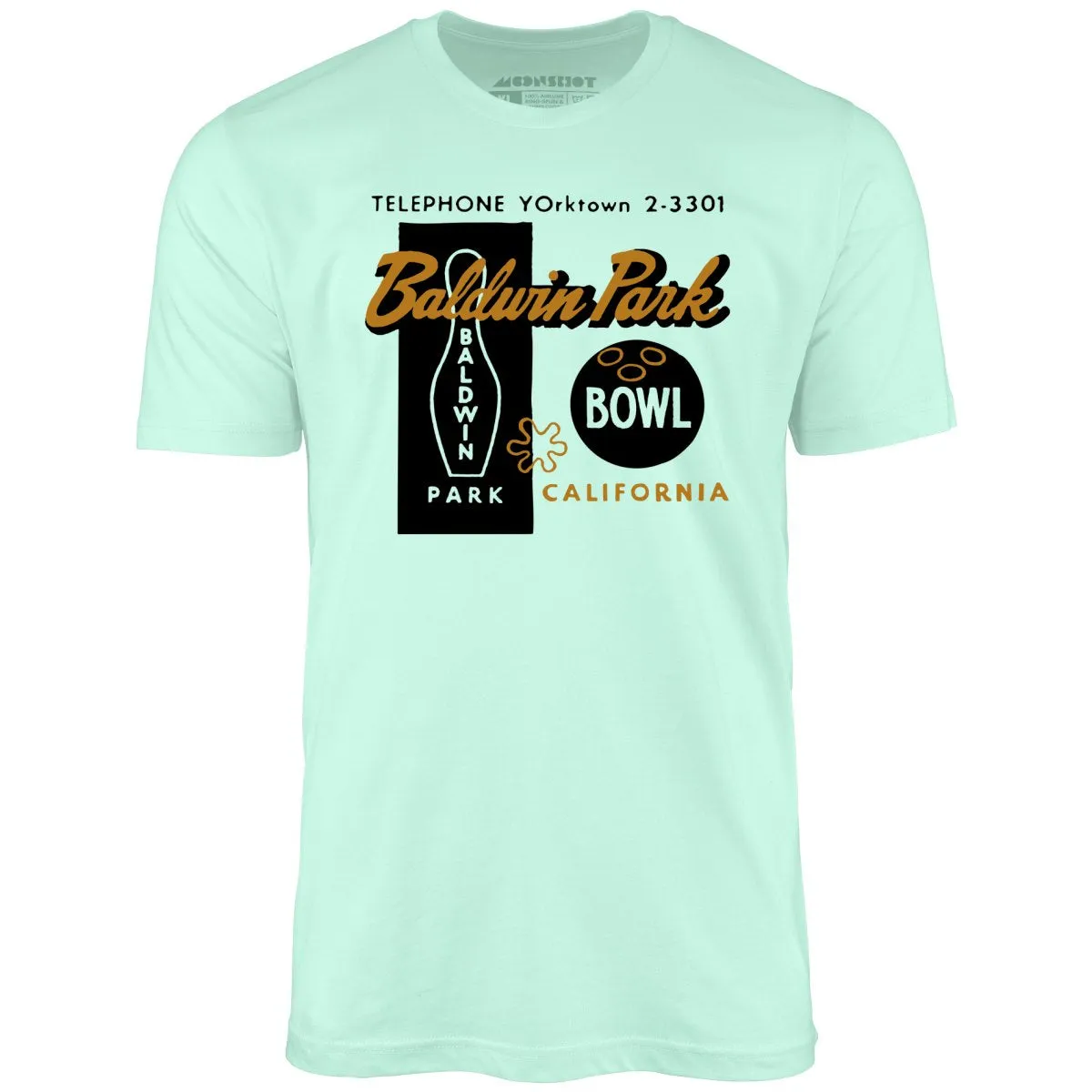 Baldwin Park Bowl - Baldwin Park, CA - Vintage Bowling Alley - Unisex T-Shirt