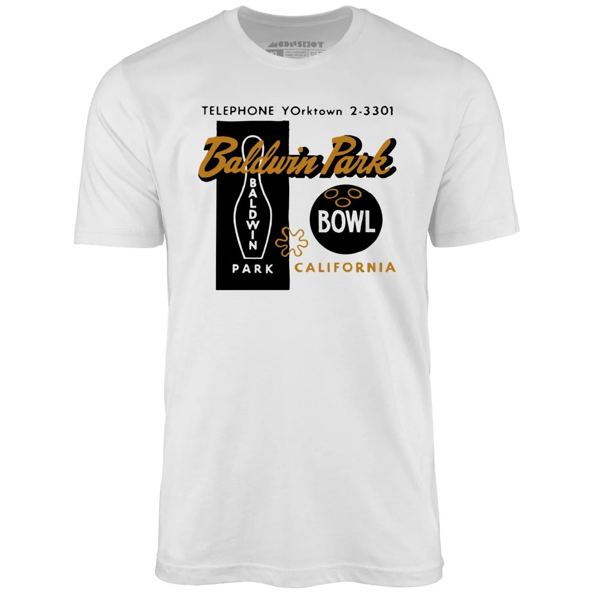 Baldwin Park Bowl - Baldwin Park, CA - Vintage Bowling Alley - Unisex T-Shirt