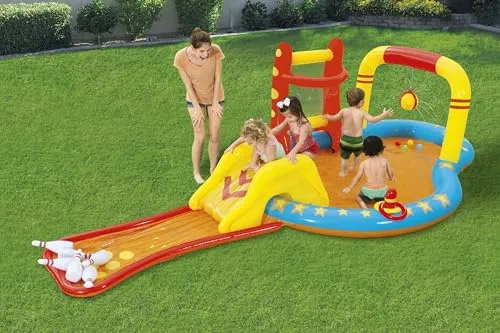 Bestway LiL Champ Water Play Centre | Inflatable Water Park with Slide and Multiple Activities, Paddling Pool for Kids, Ages 2 
