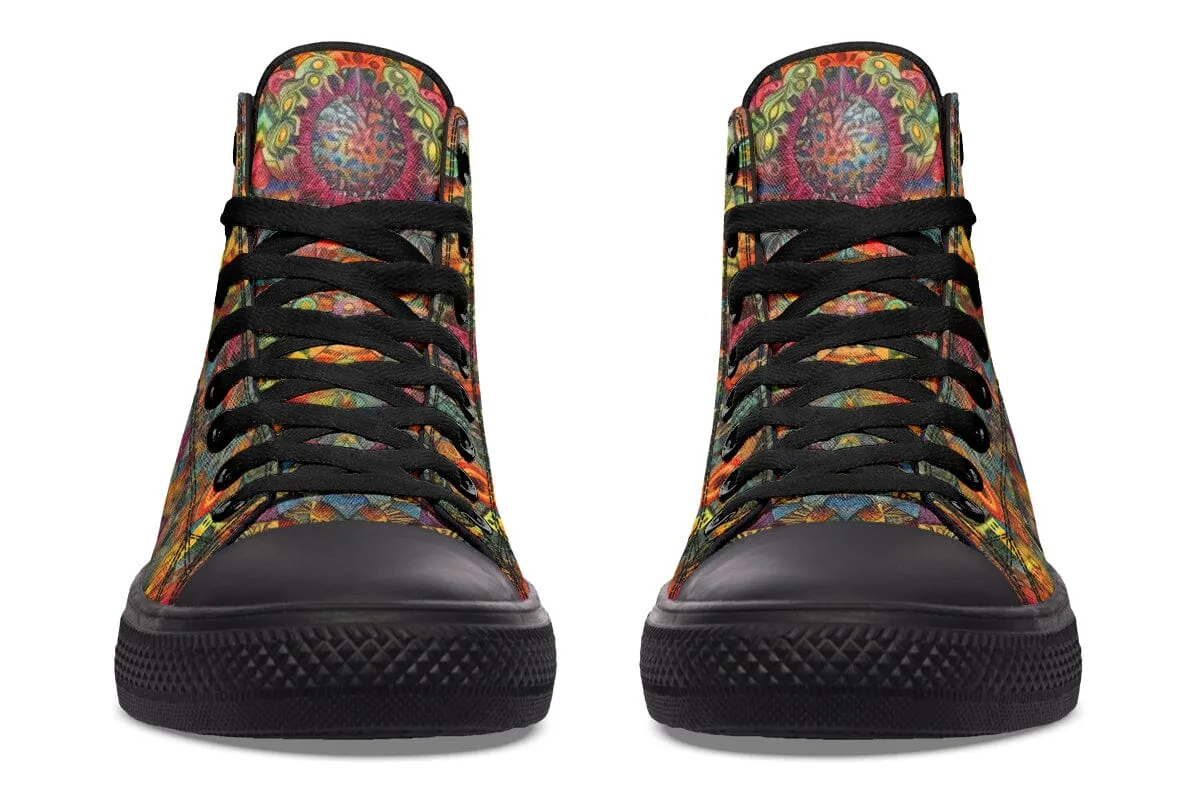 Blotter Patch Art High Top Shoes