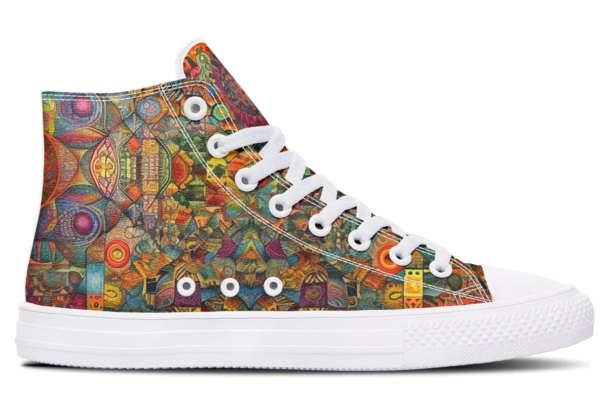 Blotter Patch Art High Top Shoes