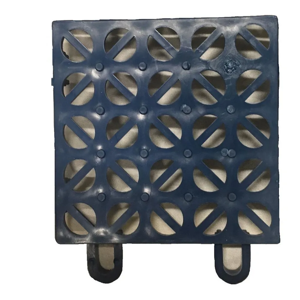 Blue Regenerated 22 in. x 22 in. Polypropylene Interlocking Floor Mat System (Set of 12 Tiles)