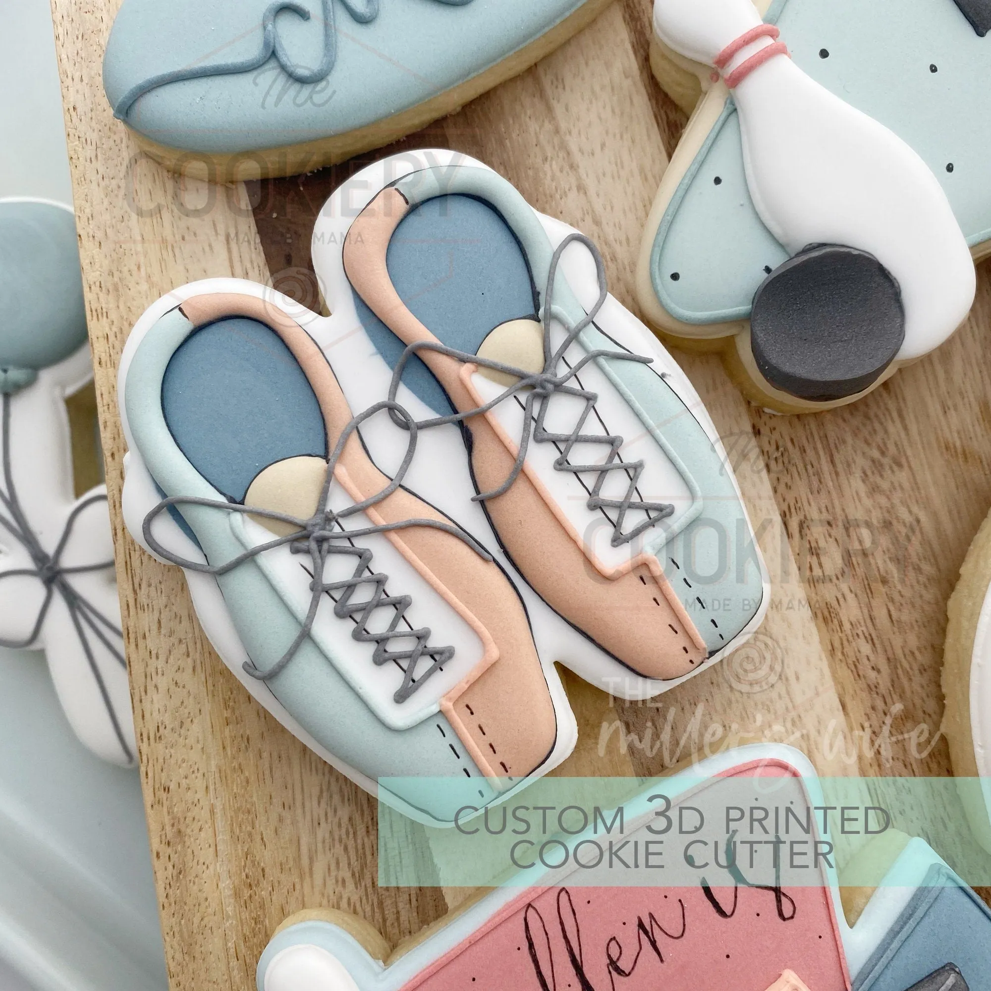 Bowling Shoes Cookie Cutter -  Bowling Cookie Cutter -   3D Printed Cookie Cutter - TCK64120