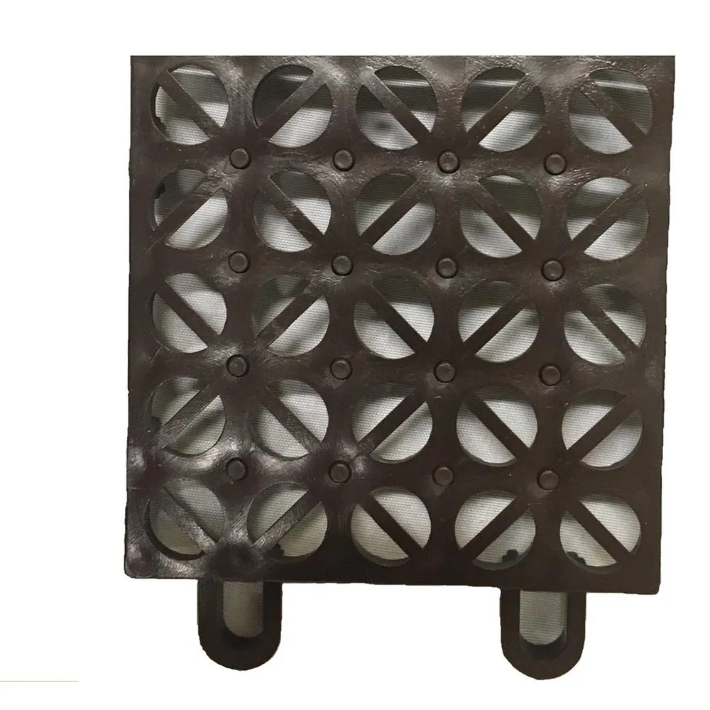 Brown Regenerated 22 in. x 22 in. Polypropylene Interlocking Floor Mat System (Set of 12 Tiles)