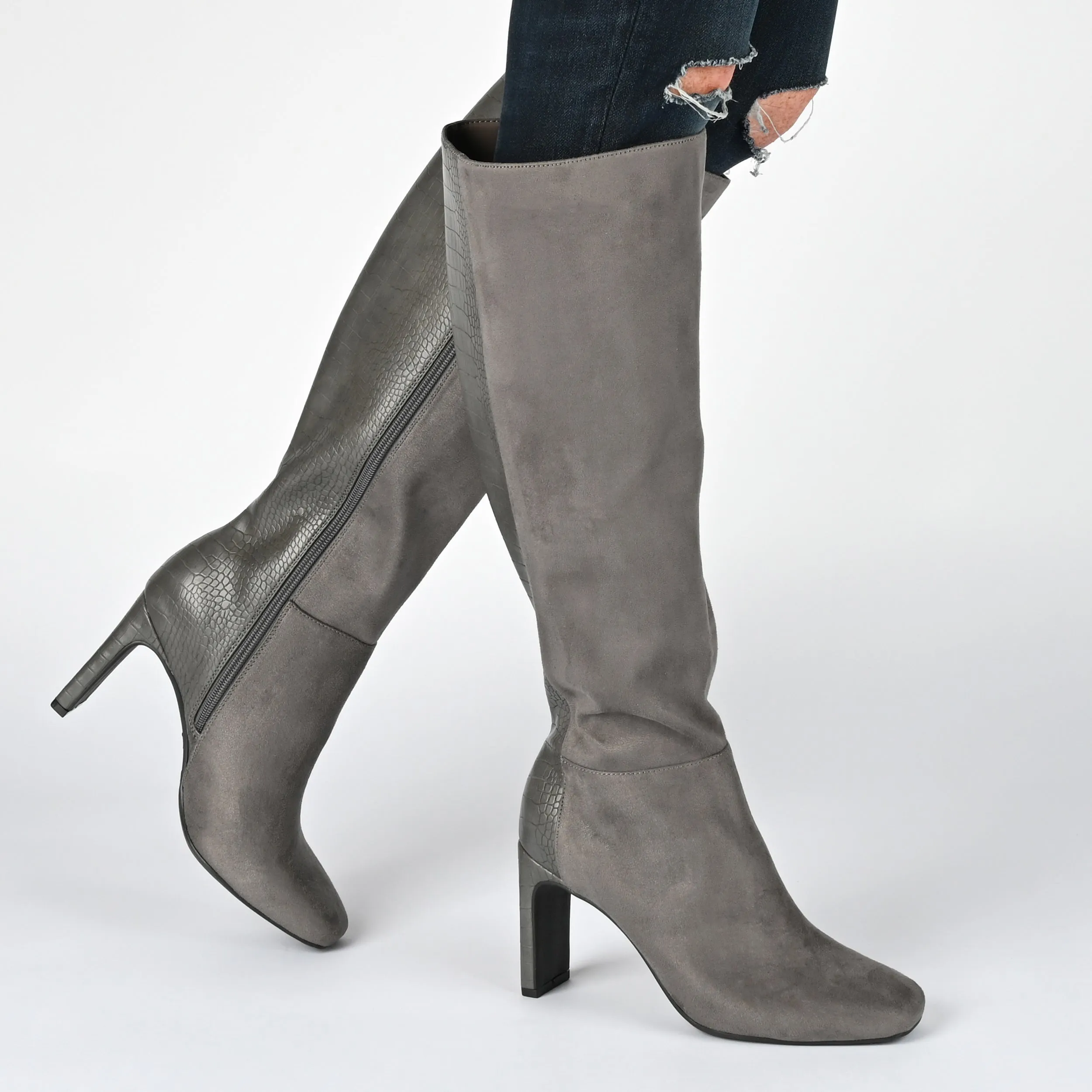 ELISABETH KNEE HIGH BOOTS IN X-WIDE CALF