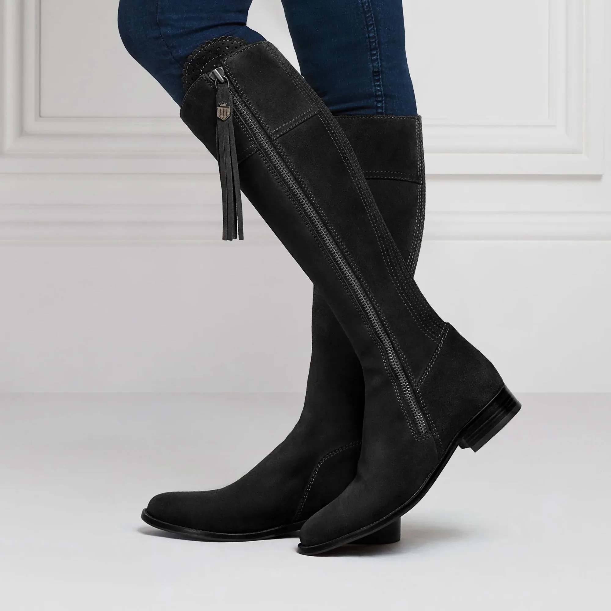 Fairfax & Favor Flat Regina Boot - Black