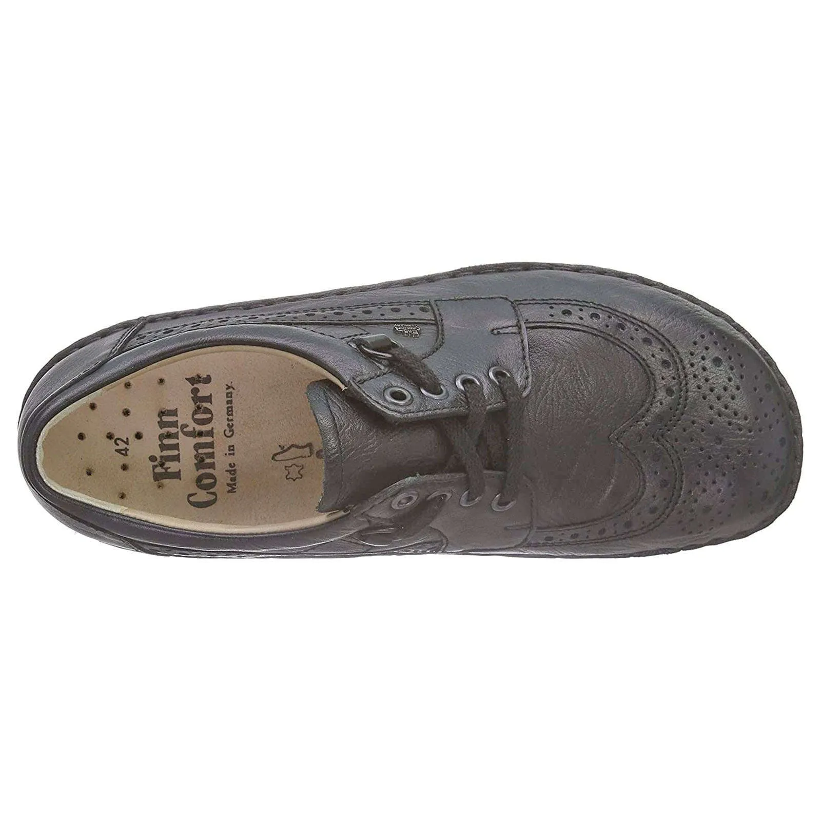 Finn Comfort York Grained Leather Men's Shoes