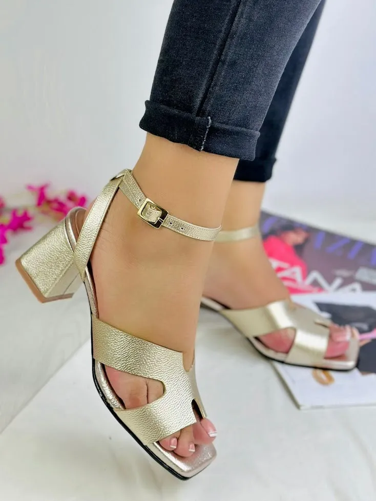 Golden Goddess Medium Heels