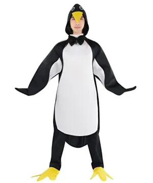 HPO Adult Unisex Funny and Cozy Animal Penguin Costume| Suitable for Halloween | Flame-retardant Synthetic Fabric