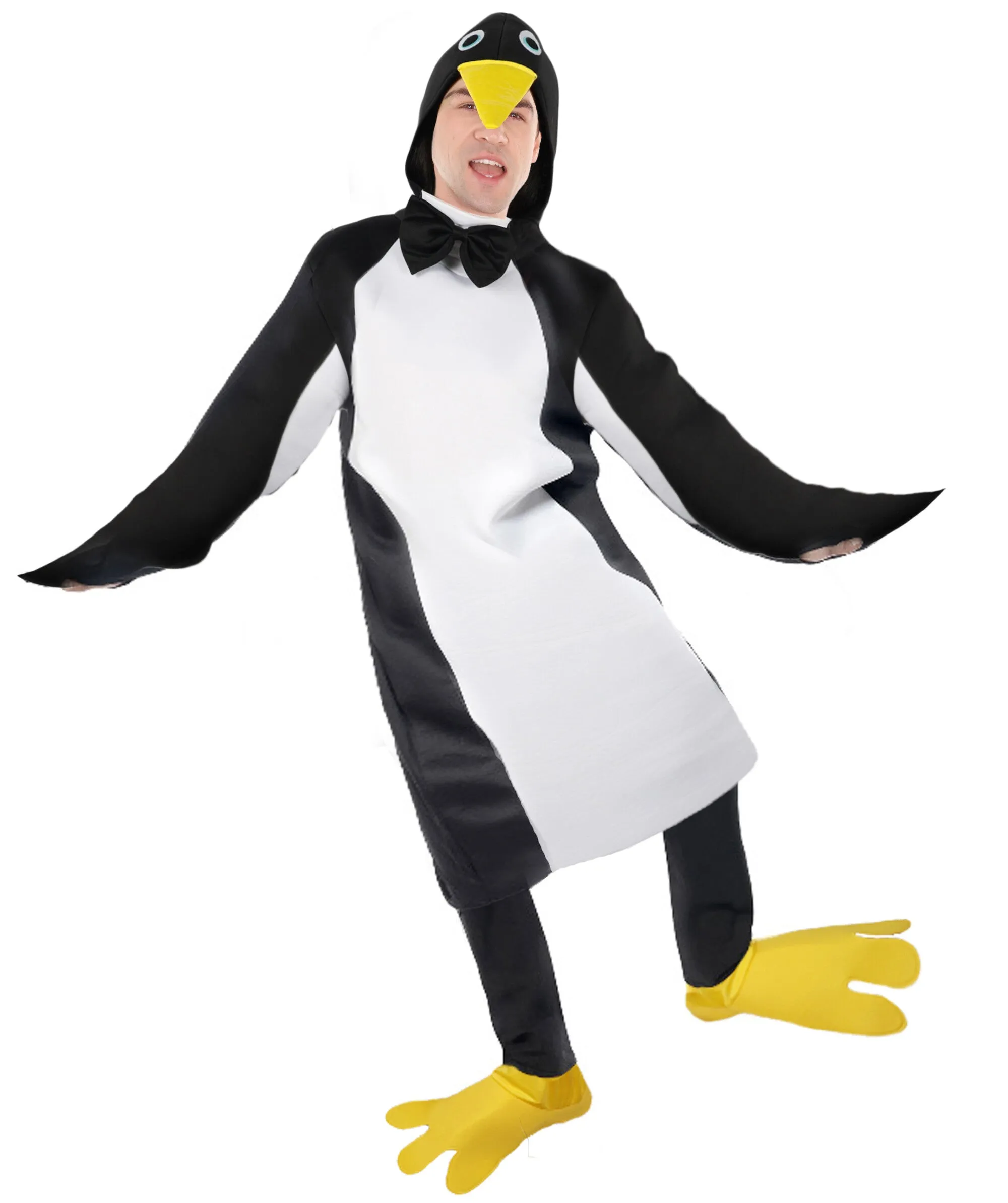 HPO Adult Unisex Funny and Cozy Animal Penguin Costume| Suitable for Halloween | Flame-retardant Synthetic Fabric