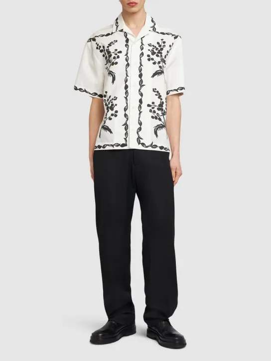 Jacquemus   La Chemise Jean printed cotton shirt 