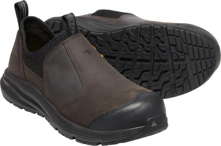 'Keen Utility' Men's Vista Energy Shift ESD Slip On Comp Toe - Coffee Bean / Black