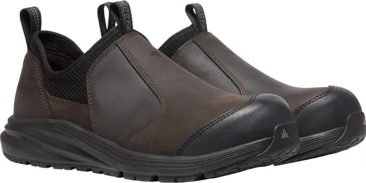 'Keen Utility' Men's Vista Energy Shift ESD Slip On Comp Toe - Coffee Bean / Black