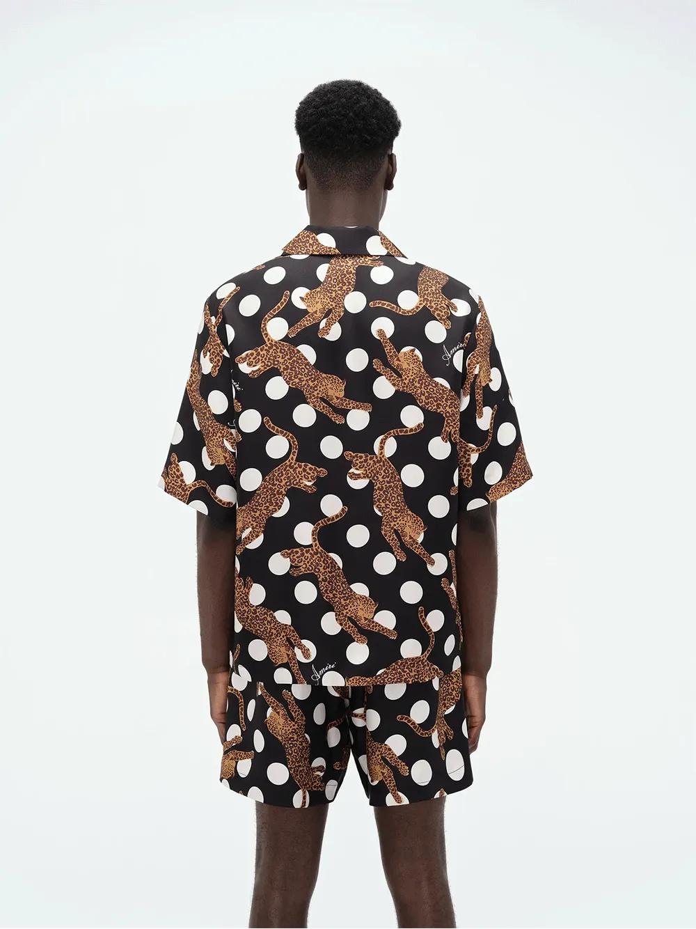 Leopard Polka Dots Bowling Shirt
