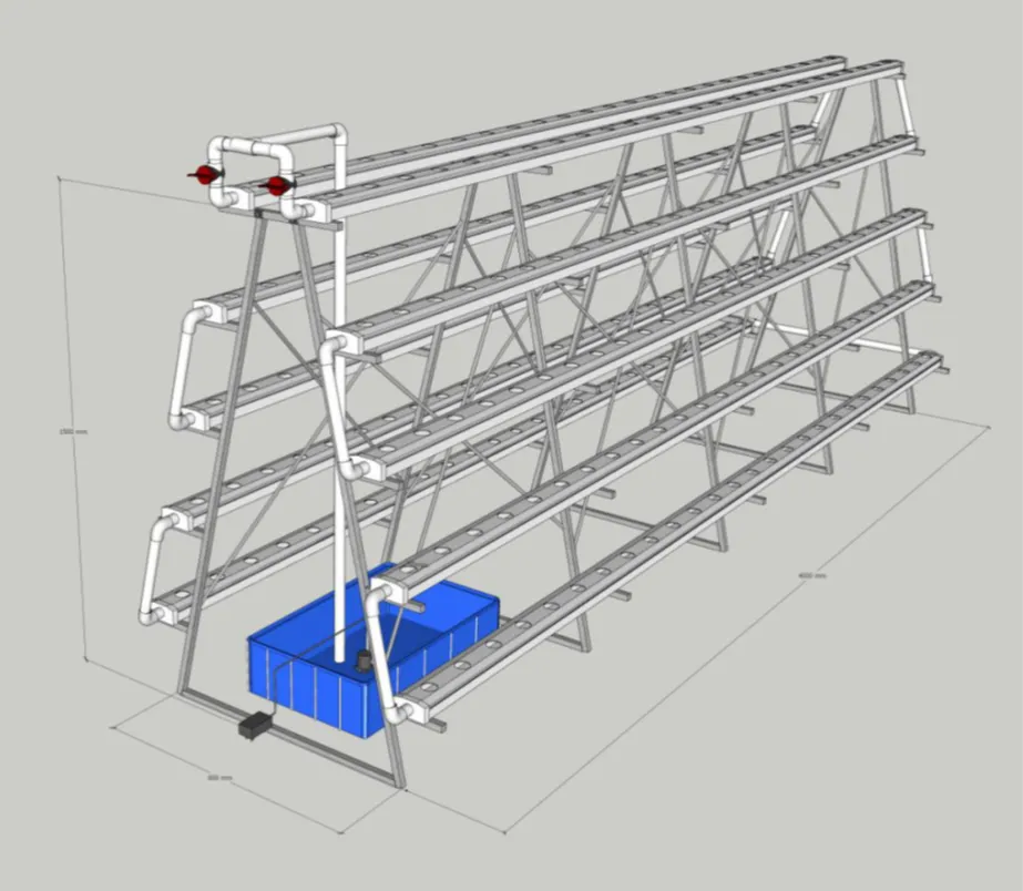 Lyine Full Set Vertical NFT Hydroponics System Farm with PHEC for Greenhouse Planting/Indoor Farming
