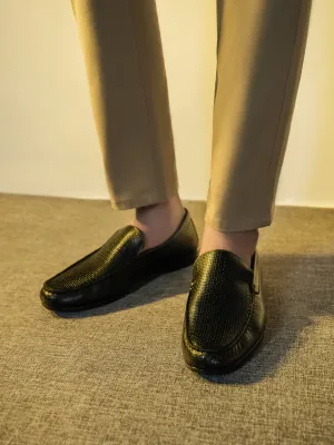 Men "FELIPE" Penny Keeper Casual Slip-On Leather Moccasins