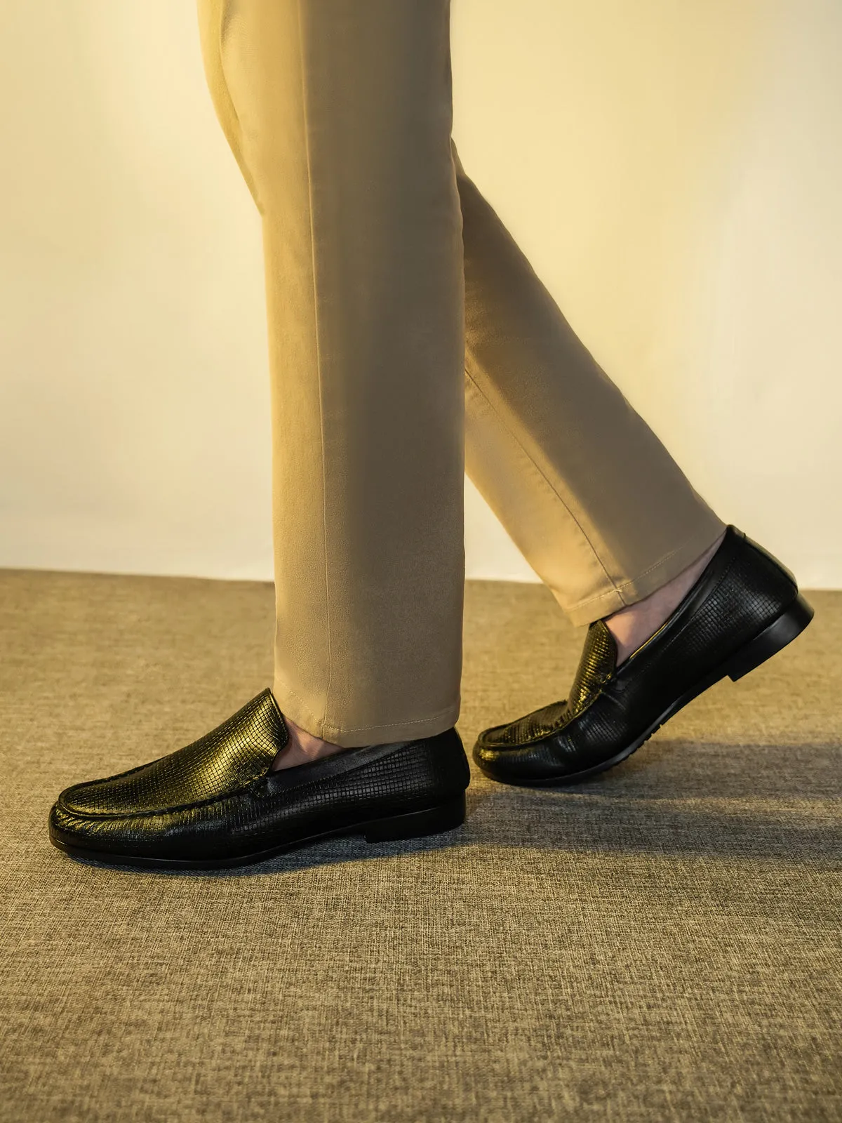 Men "FELIPE" Penny Keeper Casual Slip-On Leather Moccasins