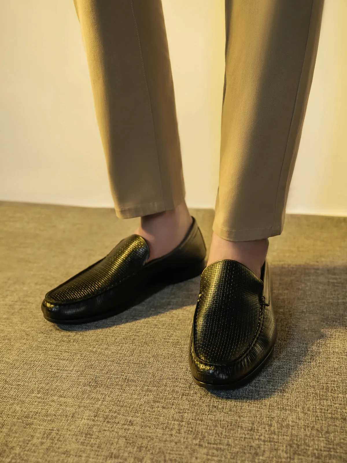 Men "FELIPE" Penny Keeper Casual Slip-On Leather Moccasins