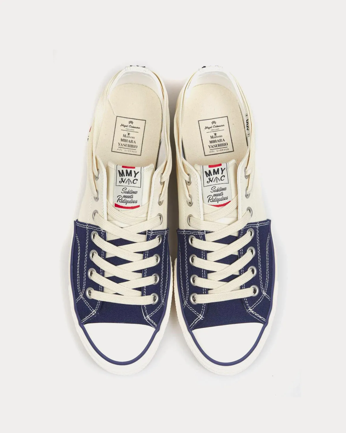 New Bowling Shoes Navy / White Low Top Sneakers