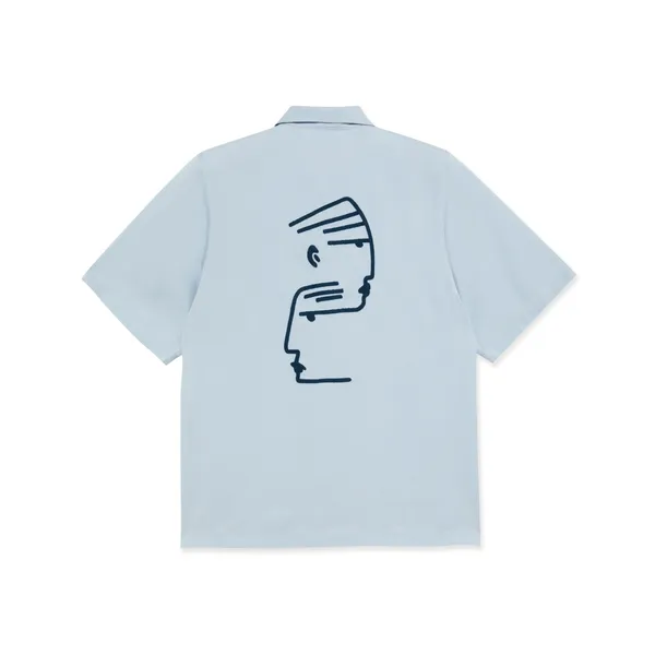Polar Duel Personality Bowling T-Shirt - Light Blue / Navy