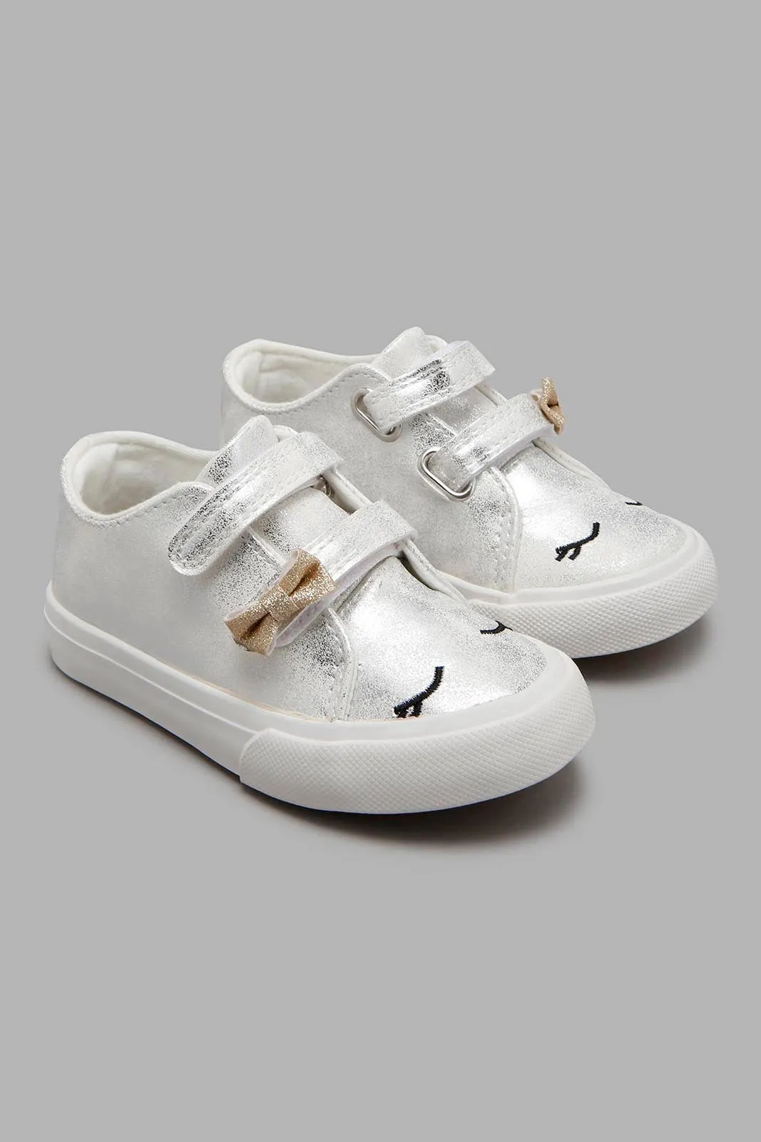 Silver Eye Embellished Sneaker