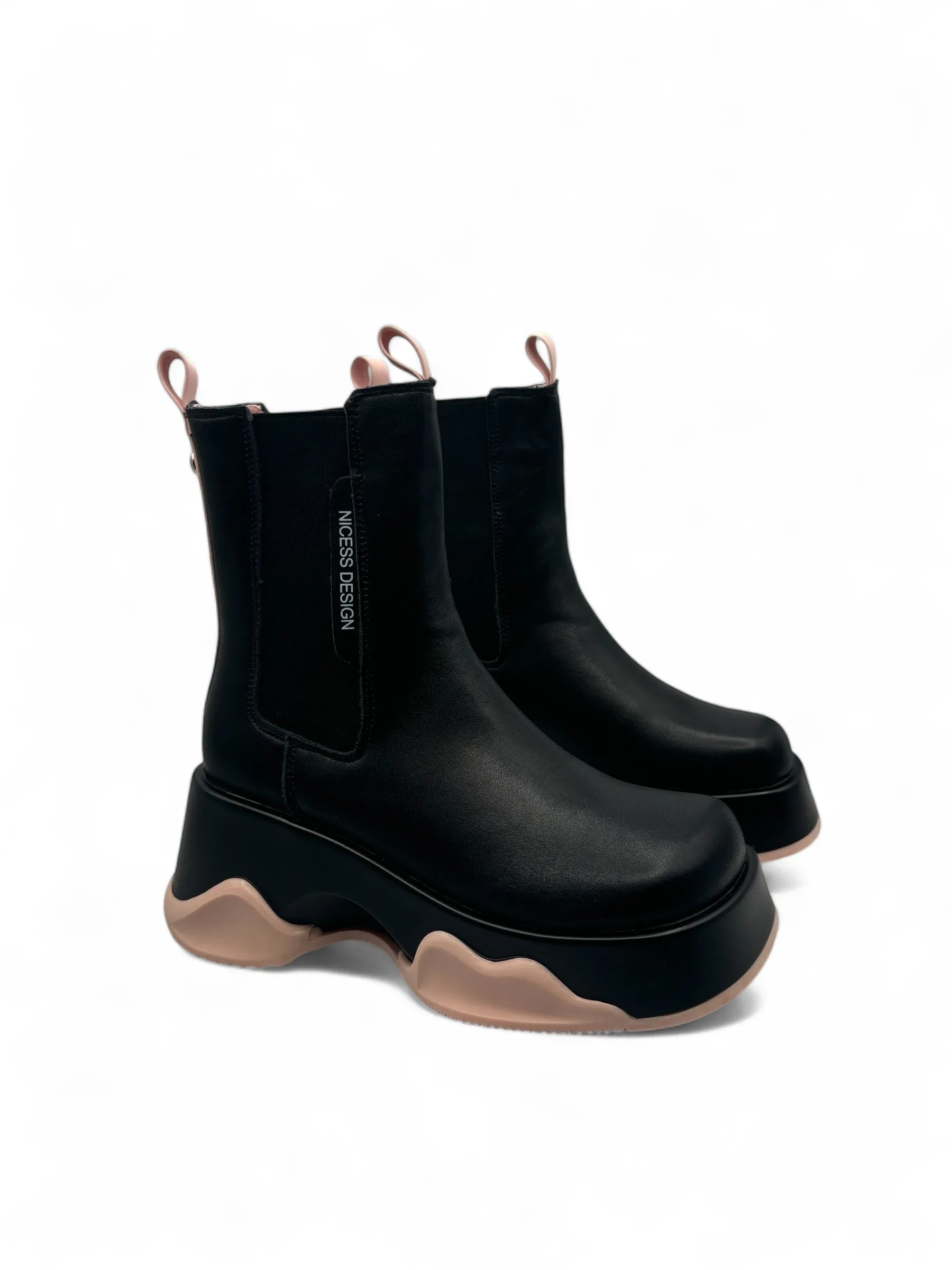Spliced Calf Bootie