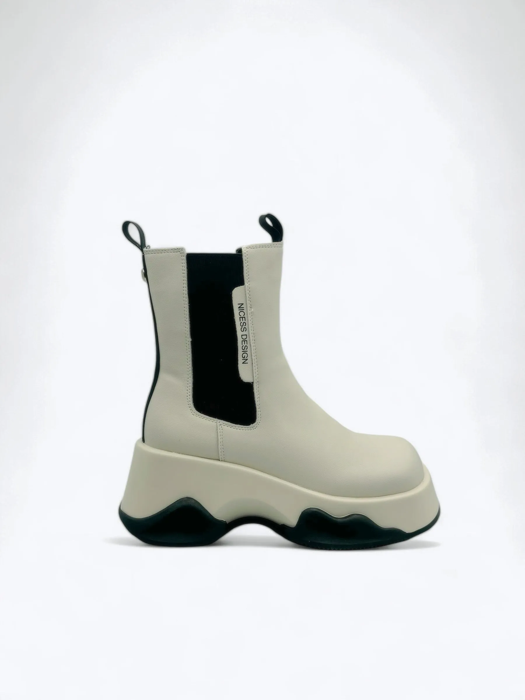 Spliced Calf Bootie