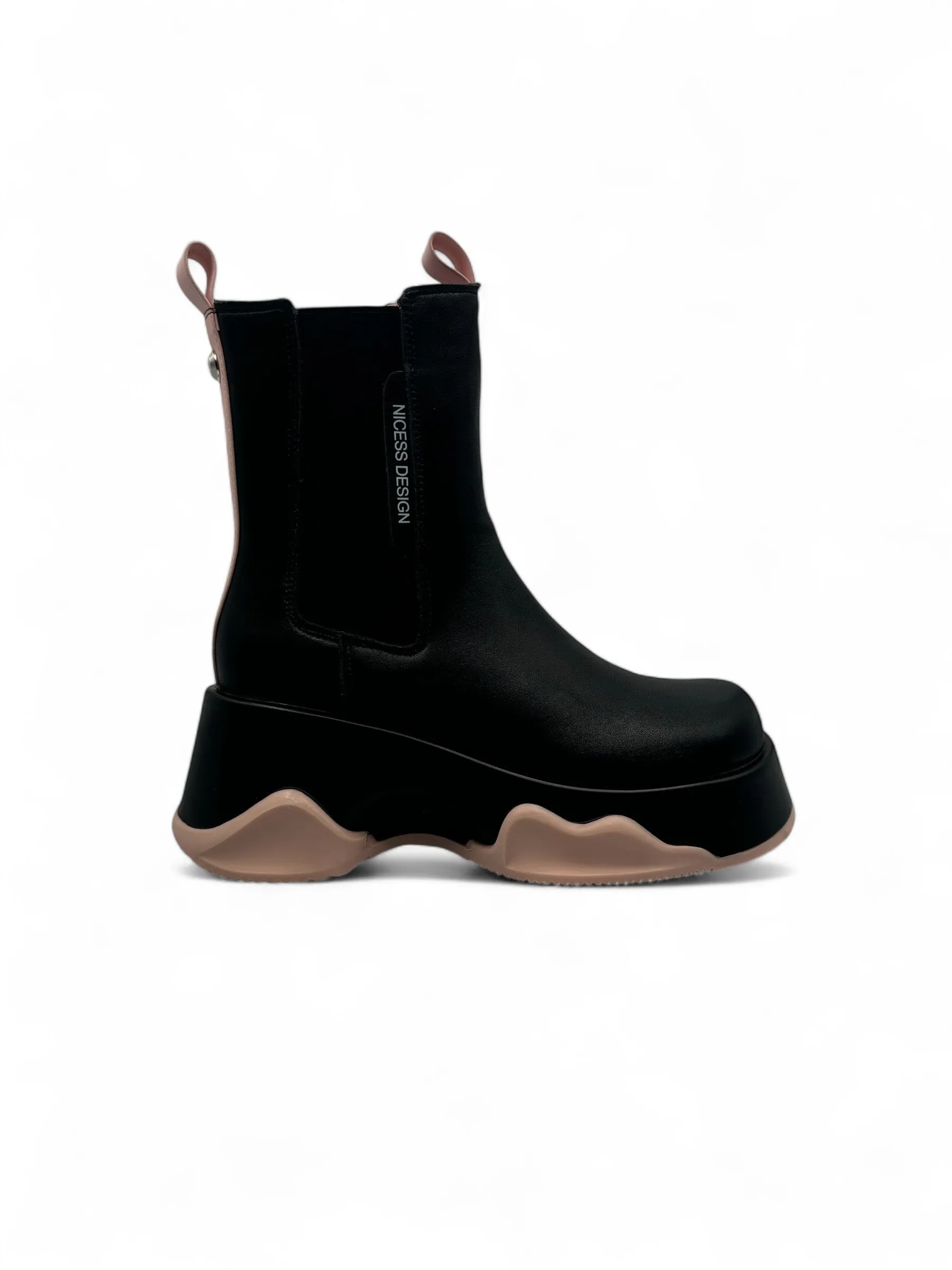 Spliced Calf Bootie
