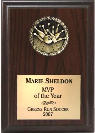 Three Dimensional Medallion Sports Plaques