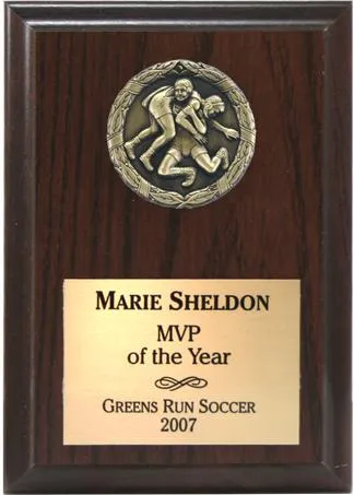 Three Dimensional Medallion Sports Plaques