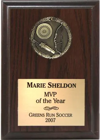 Three Dimensional Medallion Sports Plaques