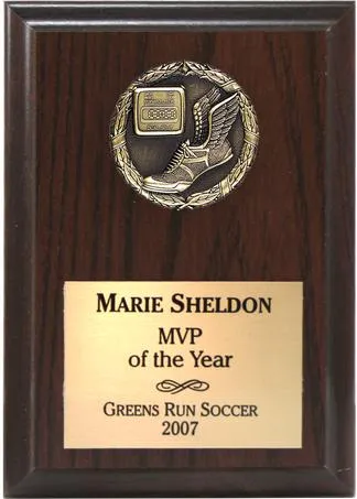 Three Dimensional Medallion Sports Plaques